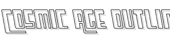 Cosmic-Age-Outline-Italic font